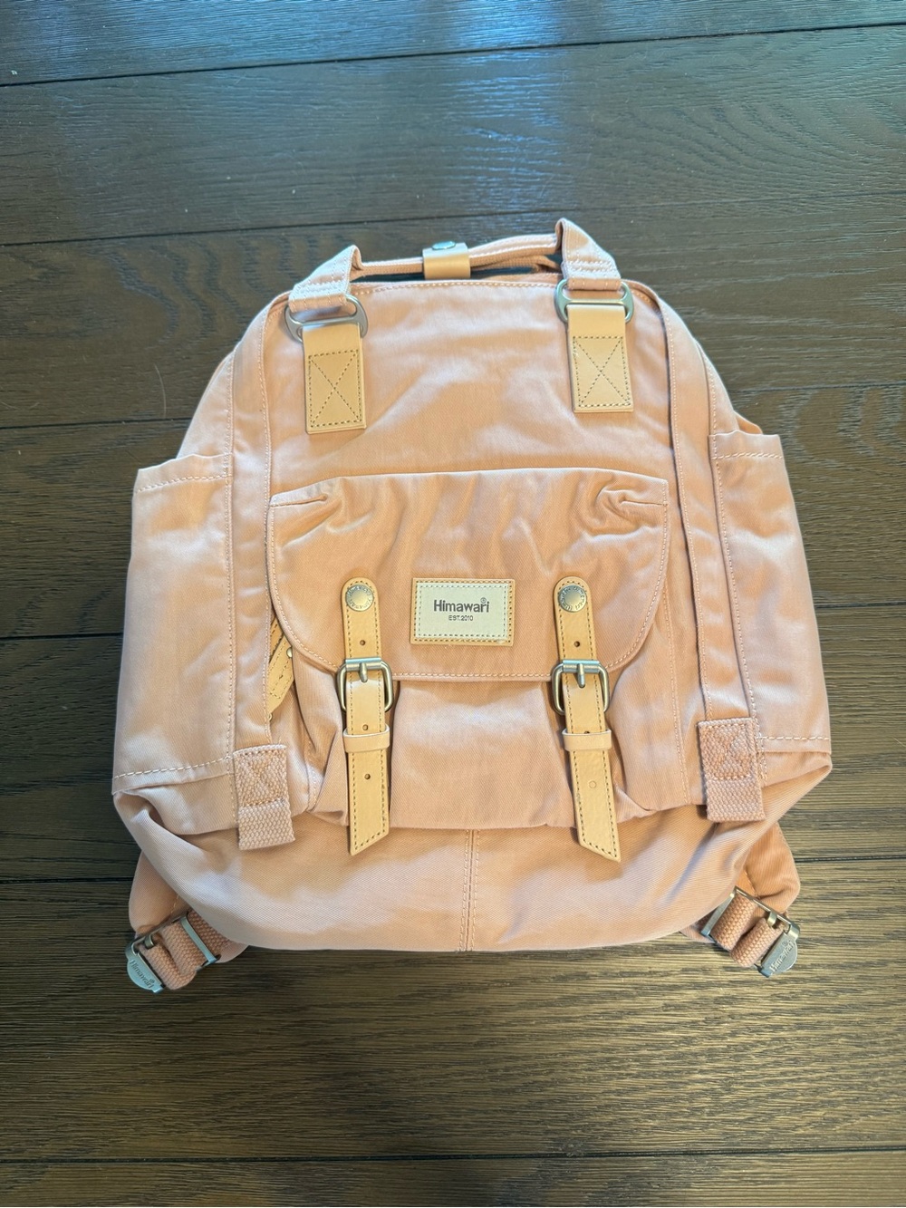Himawari Pink Canvas Backpack